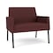 Lesro Mystic Lounge Reception Bariatric Chair, Black, RF Nebbiolo Upholstery ML1401 - alternate 1